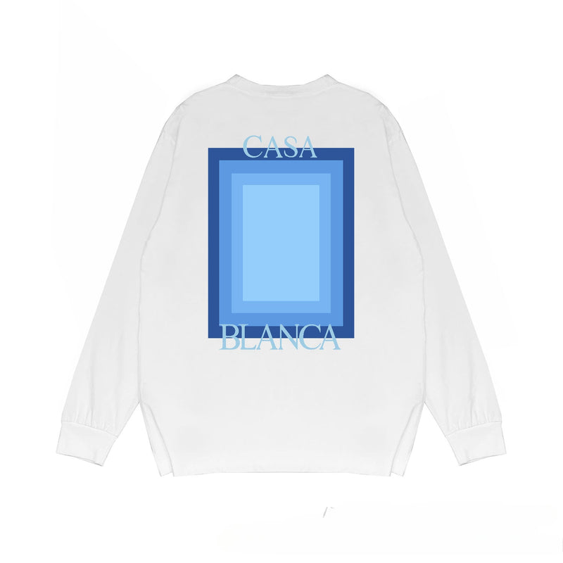 Casablanca Long sleeve T-shirt Portal Printed Cotton Crew Neck