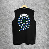 Amiri tank top patchwork colorful snake printing