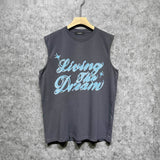 Amiri tank top cloud letterprinting