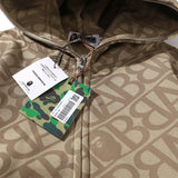 Bathing Ape Hoodie Embroidered Label Hooded Cardigan Zip Shark Jacket