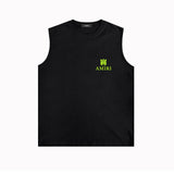 Amiri tank top small spider letter horizontal stripprinting