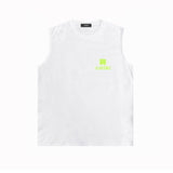 Amiri tank top small spider letter horizontal stripprinting