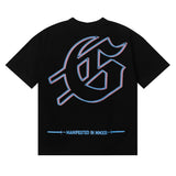 Godspeed T Shirts Skeletons Crowd Printed Cotton Casual Short Sleeves Men and Women