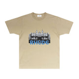 Rhude T Shirts Printed Trendy Pure Cotton