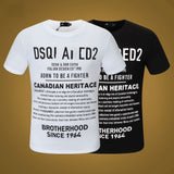 Dsq2 T Shirt Casual Sports Printed Short Sleeve Summer Men