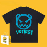 Drew T Shirts Funny Smiley Printed Short Sleeve