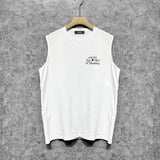 Amiri tank top sketch airplane letterprinting
