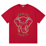 KENZO T Shirt Summer Tiger Head Casual