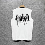 Amiri tank top chain letter printing