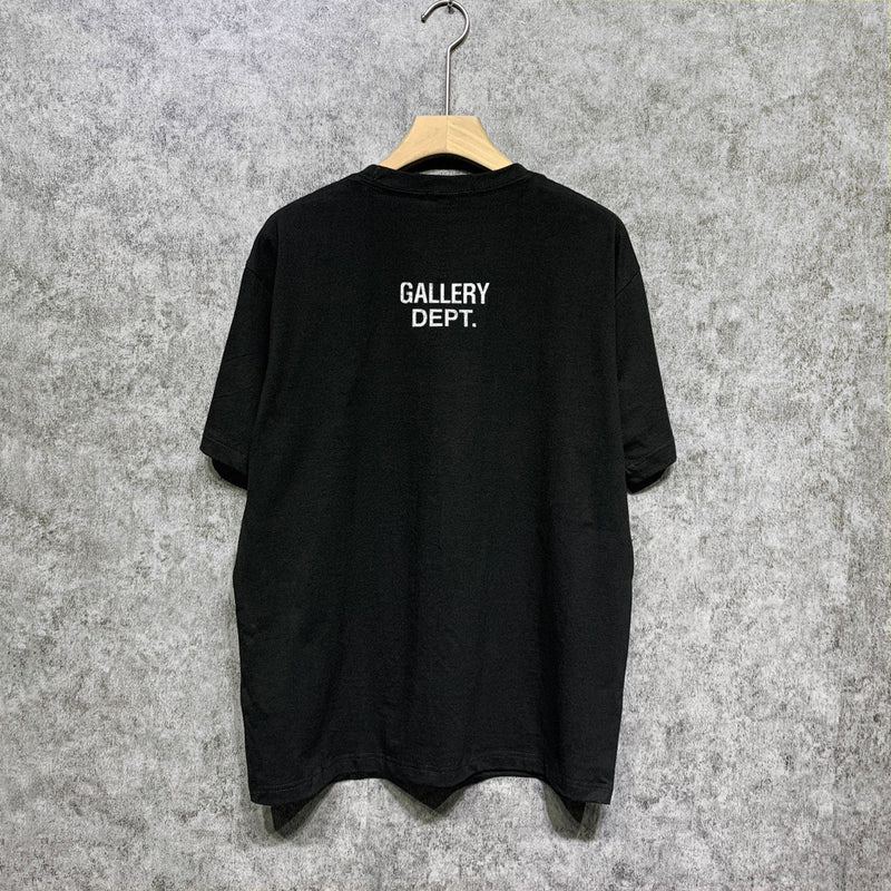 Gallery Dept T Shirt Retro Printed Loose Short-Sleeved Shirt