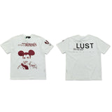 ERD T Shirts Short Sleeve Retro Slogan T-shirt Cotton