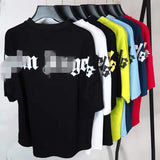 Palm Angels T Shirts Printed Short Sleeve T-shirt Men and Women Loose Half Sleeve