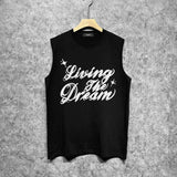 Amiri tank top cloud letterprinting