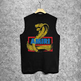 Amiri tank top king cobra gold printing