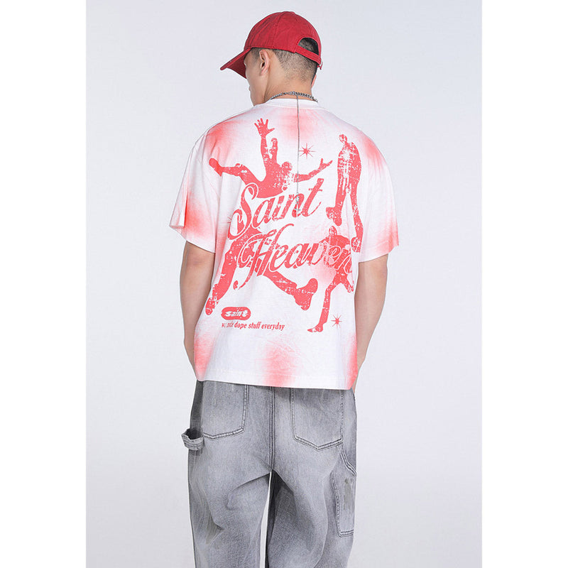 Unisex T-Shirts Saint Michael Fashion Loose Tee
