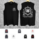 Amiri tank top flower shield printing