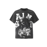 Unisex T-Shirts Wash Vintage Jesus Print Saint Michael Vintage Tee