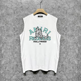 Amiri tank top big bad wolf letterprinting
