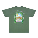 Casablanca T Shirts Fashion Print Street