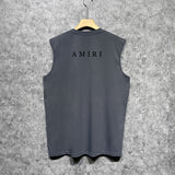 Amiri tank top small letter horizontal strip printing