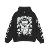 Mens trendy Hoodie & Pants Vintage Washed Old Hooded Sweater Hoodie