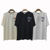 Rhude T Shirt Limited Rhude Casual Hip Hop Summer Loose round Neck