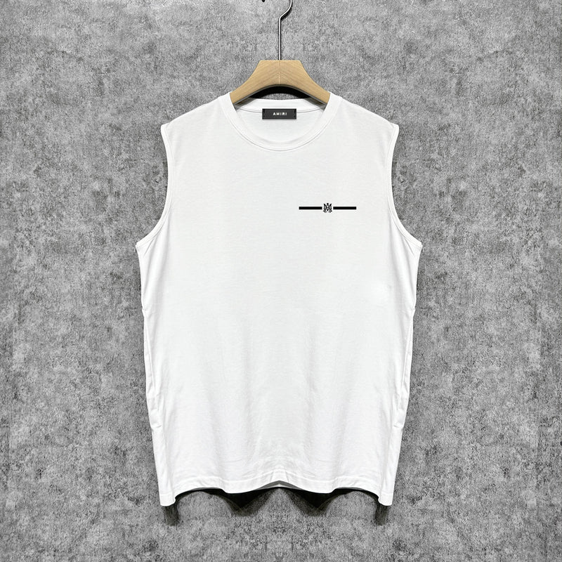 Amiri tank top small letter horizontal strip printing