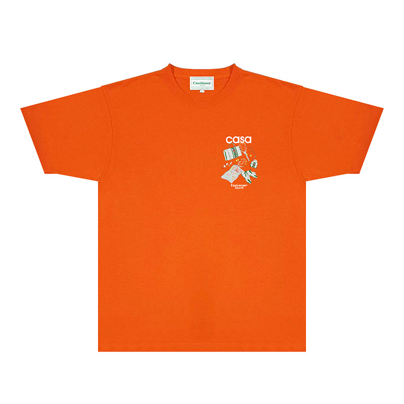 Casablanca T Shirts Fashion Print Street