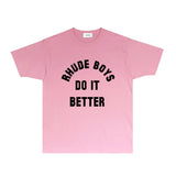 Rhude T Shirts Printed Trendy Pure Cotton