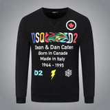 Dsq2 Hoodie DSQ Lian D2 Color Letter Print Sweatshirt Trendy Men's Autumn and Winter