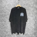 Amiri washed t-shirt five star rose short sleeve