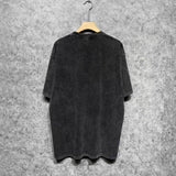 Amiri washed t-shirt ladder text printing short sleeves