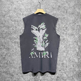Amiri tank top angel printing
