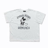 ERD T Shirts Short Sleeve Retro Slogan T-shirt Cotton