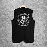 Amiri tank top hat big gray wolf printing