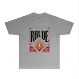 Rhude T Shirts Printed Trendy Pure Cotton