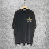 Amiri washed t-shirt fractured star short sleeve