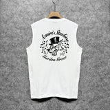 Amiri tank top hat big gray wolf printing