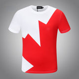 Dsq2 T Shirt Casual Sports Colorblock Short Sleeve Summer Men