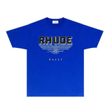 Rhude T Shirts Printed Trendy Pure Cotton