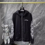 Chh Chrome Hearts Hoodie Cross Sanskrit Pink Sword Autumn/Winter Cardigan Jacket Zip Sweater