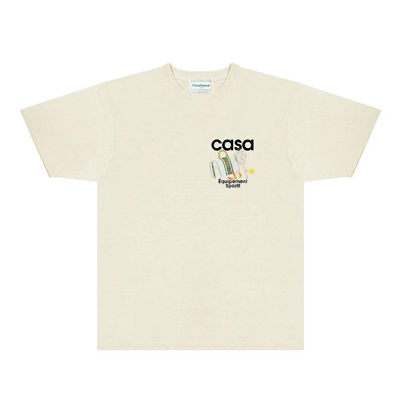 Casablanca T Shirts Fashion Print Street