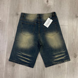 Valeforever Vale denim shorts Hotfix rhinestones