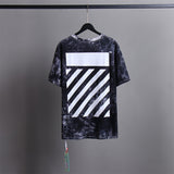 Off White T Shirts Tie-Dye Process Loose Men'S And Women'S Same Style Pure Cotton Short Sleeves