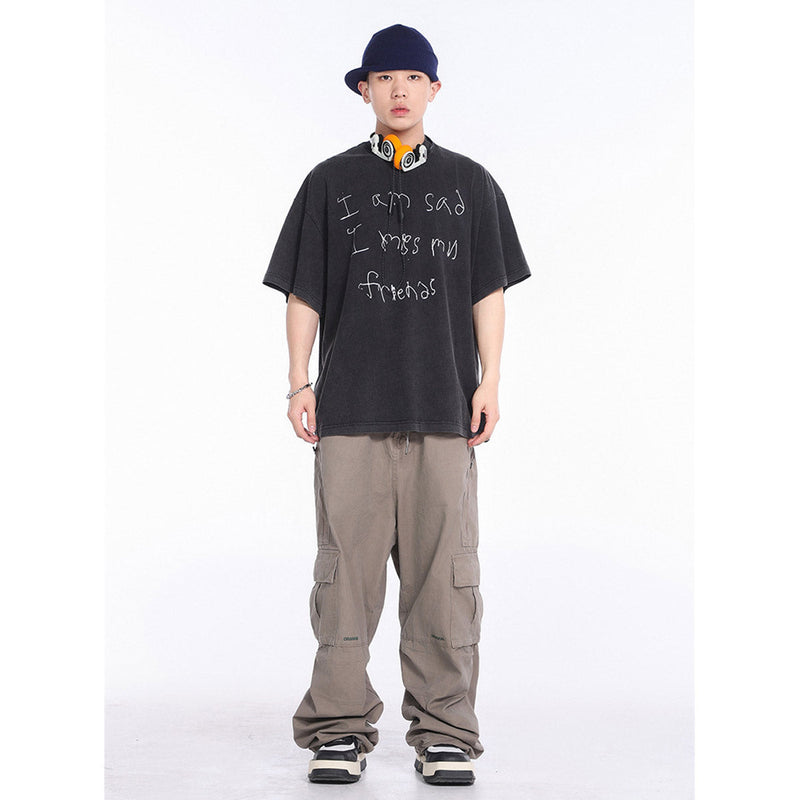 Unisex T-Shirts Vintage GALLERY DEPT Loose T-Shirts