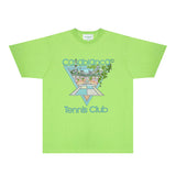 Casablanca T Shirts Fashion Print Street