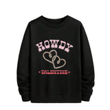 Cactus Claus Graphic Hoodie Women Loose Sweatshirt