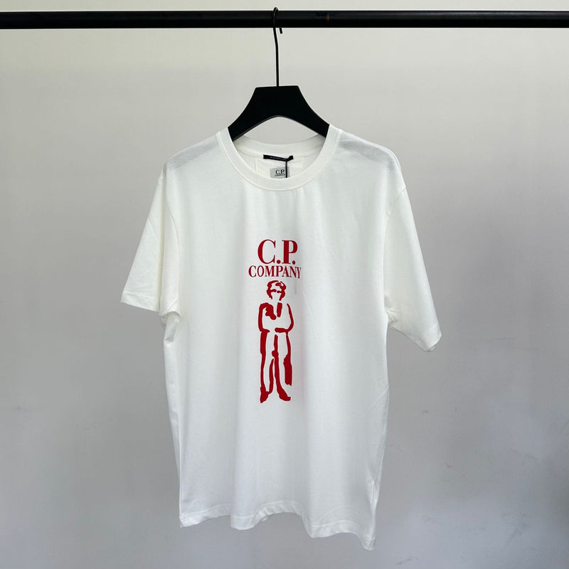 Cp Company T Shirts Men's Cotton Embroidery Casual Crew Neck Short Sleeves