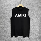 Amiri tank top thick flat simple letterprinting