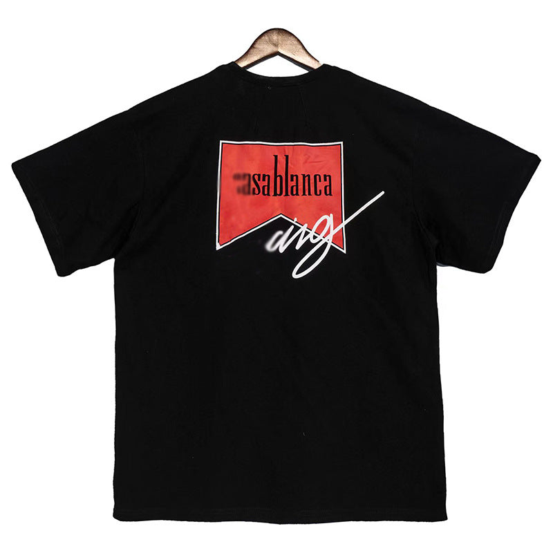 Rhude T Shirt Popular Loose Casual Heavy Summer